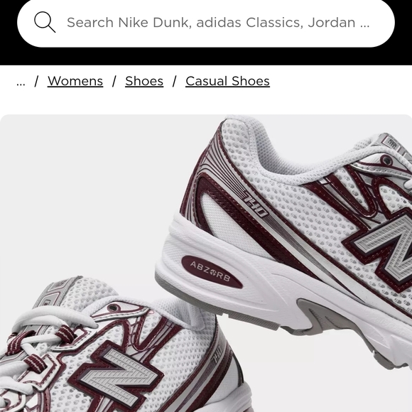 New Balance White and Maroon Sneakers - Picture 11 of 12